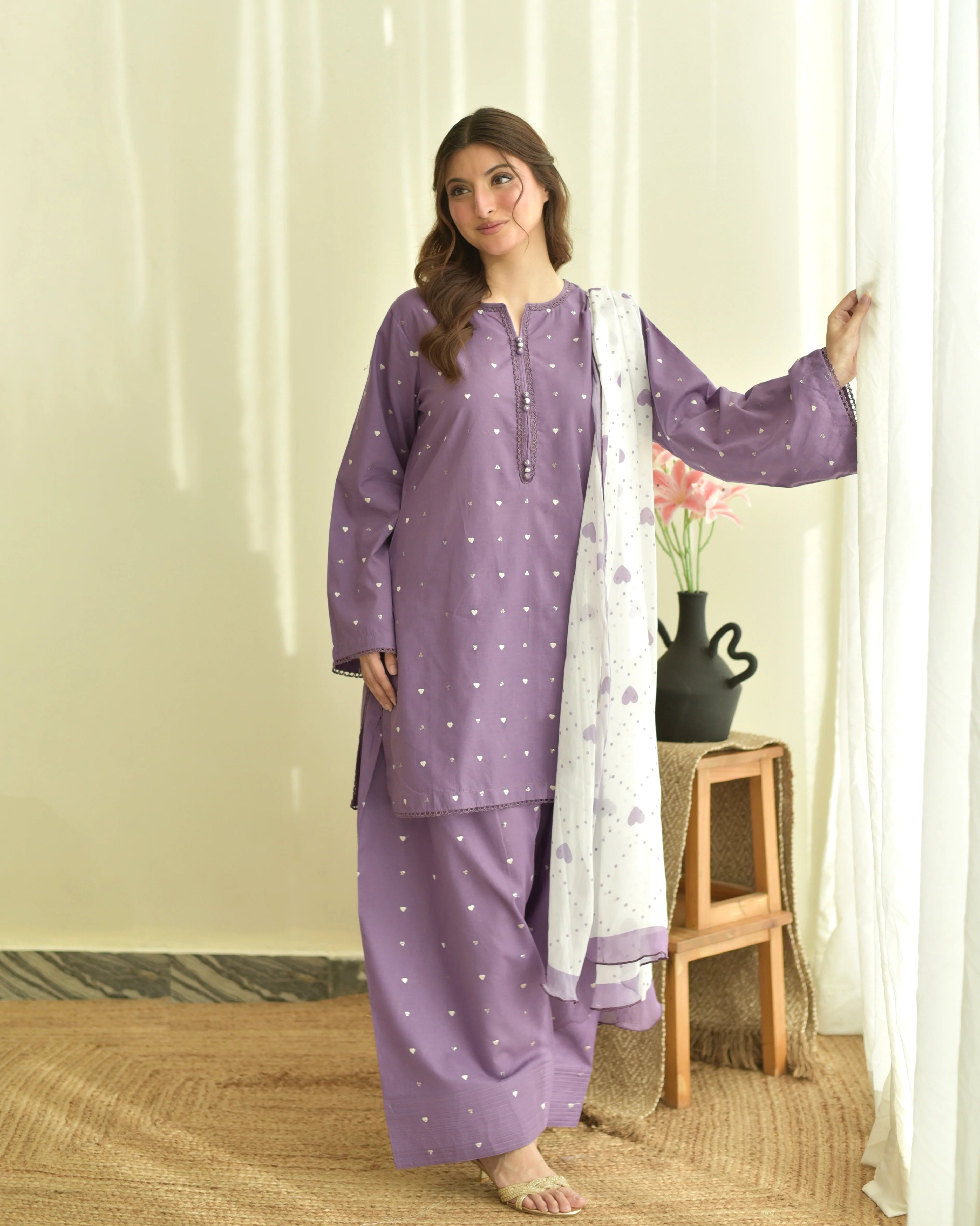 Purple Hearts Set ( 3 Piece )