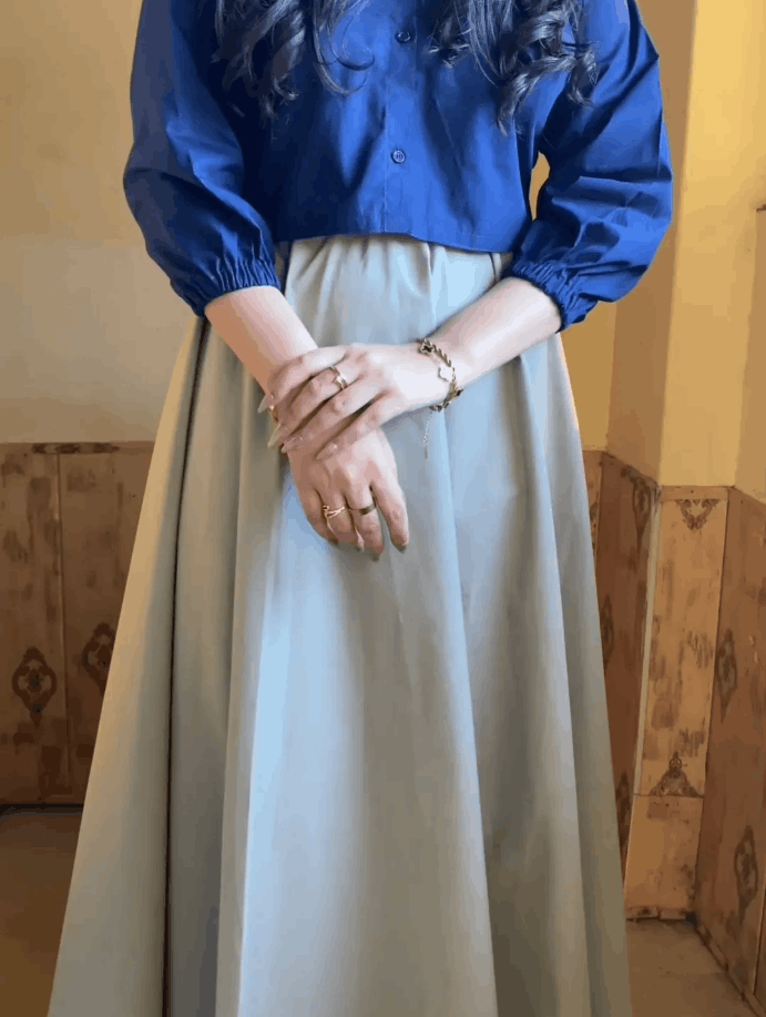 SHIRT SKIRT ROYAL BLUE
